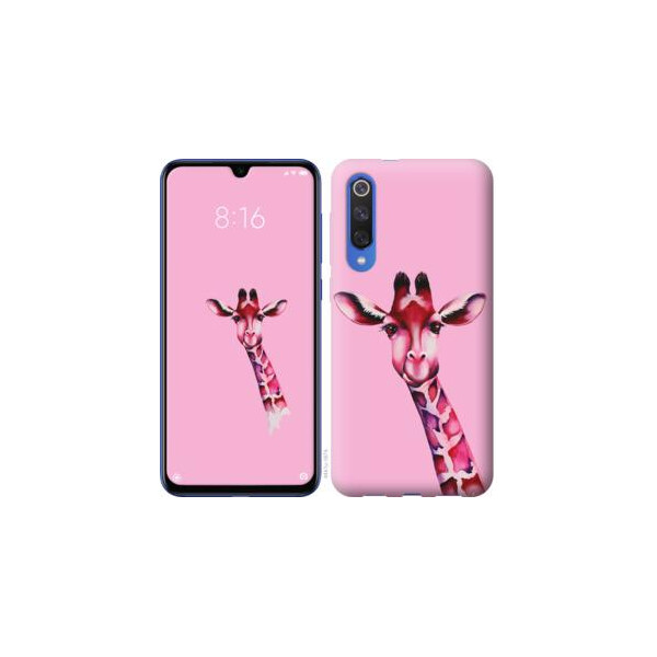 

Чехол на Xiaomi Mi 9 SE Розовая жирафа (04798)