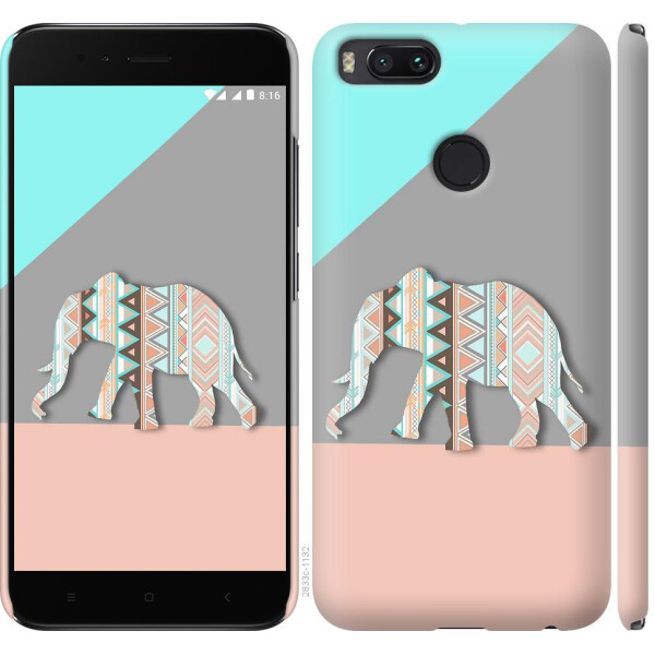 

Чехол на Xiaomi Mi A1 Узорчатый слон (04798)