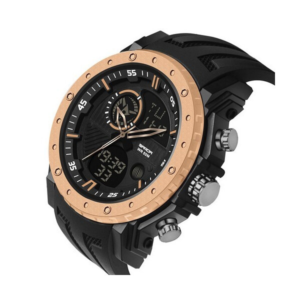 

Наручные часы Sanda 6012 Black-Cuprum