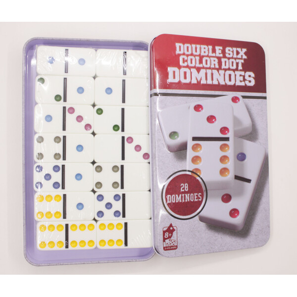 

Настольная игра домино Double six color dot dominoes 28 штук (081755)