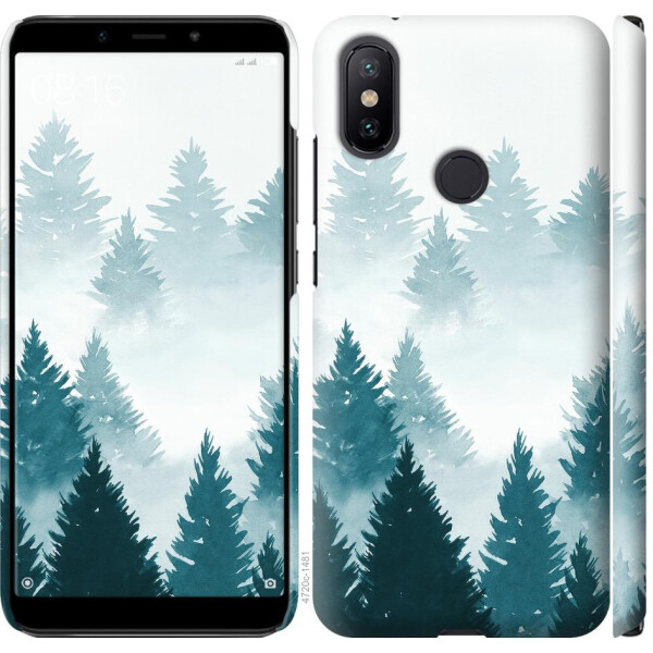 

Чехол на Xiaomi Mi A2 Акварельные Елки (04798)