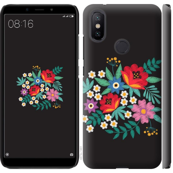 

Чехол на Xiaomi Mi A2 Вышитые цветы (04798)