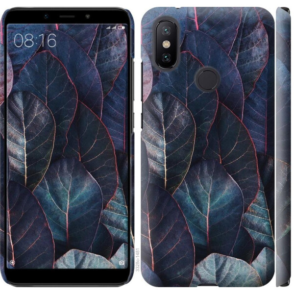 

Чехол на Xiaomi Mi A2 Листья v3 (04798)