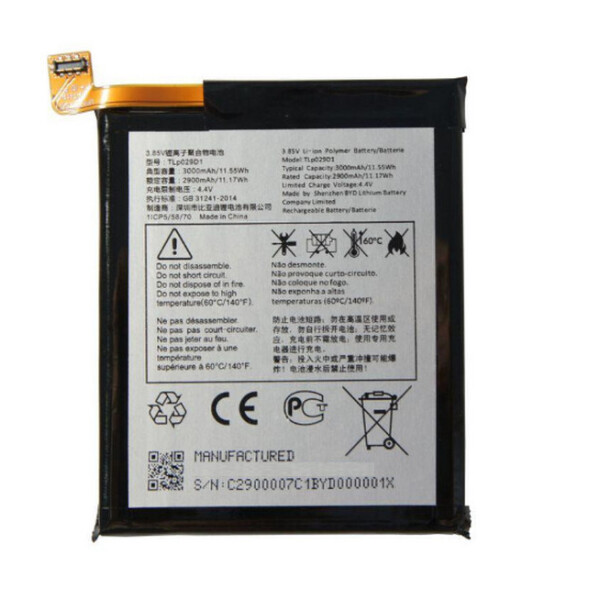 

Батарея Alcatel/TCL TLP029D7 / TLP029D1 (Y660, V760, 5052D, 5 5086Dl , 3, 3L, 5034D, 5058i, 1X 5008)