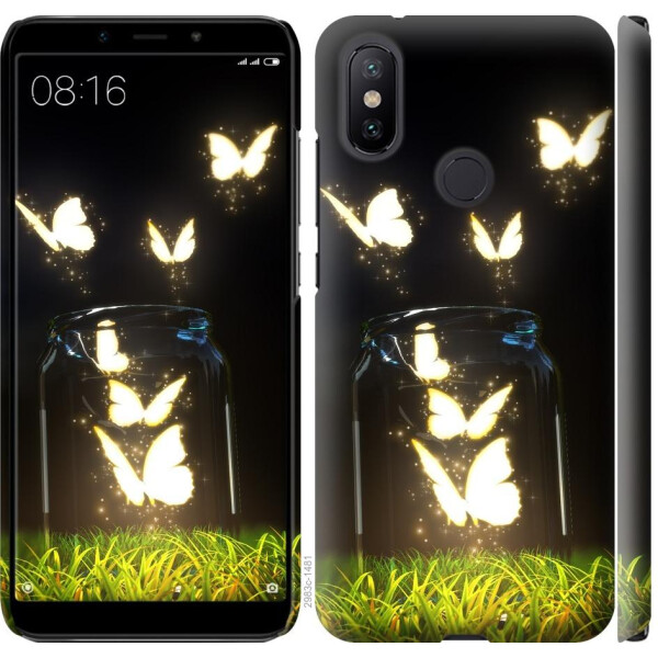 

Чехол на Xiaomi Mi A2 Светящиеся бабочки (04798)
