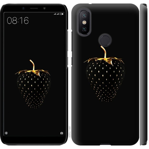 

Чехол на Xiaomi Mi A2 Черная клубника (04798)