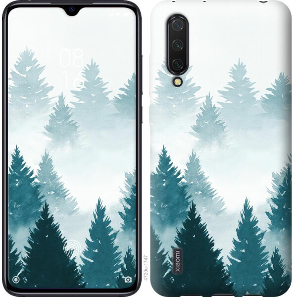 

Чехол на Xiaomi Mi CC9 Акварельные Елки (04798)