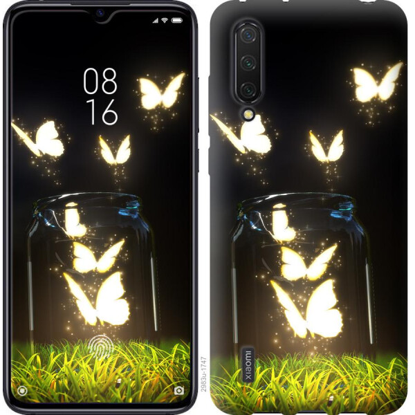 

Чехол на Xiaomi Mi CC9 Светящиеся бабочки (04798)