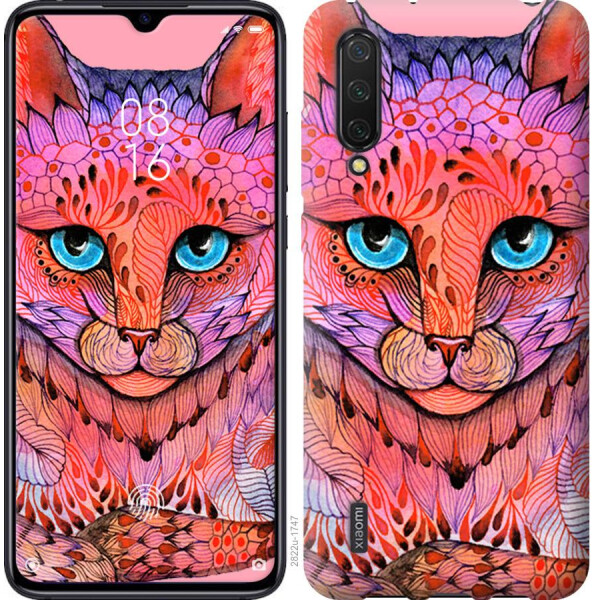 

Чехол на Xiaomi Mi CC9 Узорчатая кошка (04798)