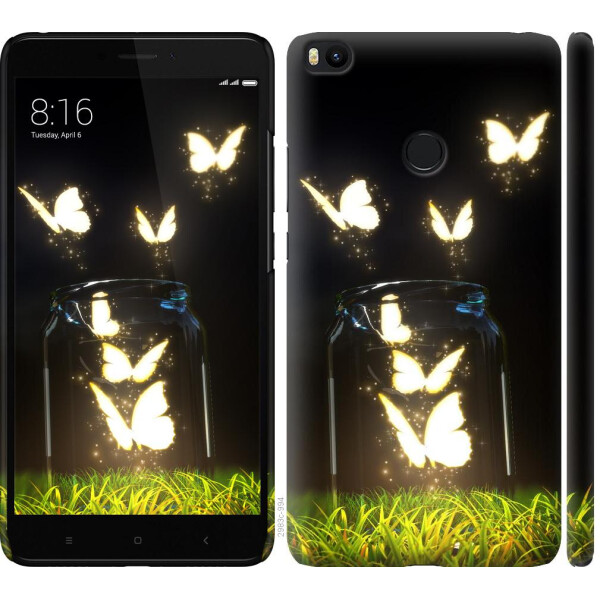 

Чехол на Xiaomi Mi Max 2 Светящиеся бабочки (04798)
