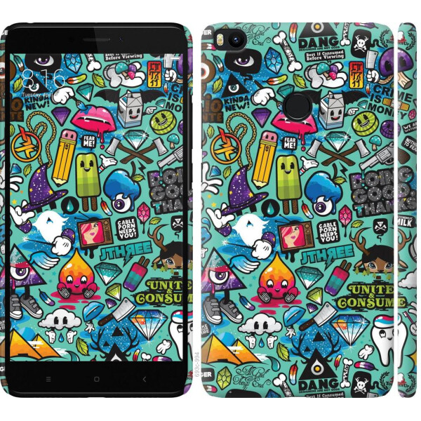 

Чехол на Xiaomi Mi Max 2 Стикер бомбинг 1 (04798)