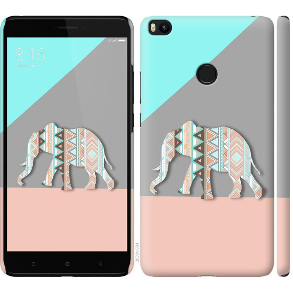 

Чехол на Xiaomi Mi Max 2 Узорчатый слон (04798)