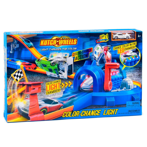 

Автотрек с запускным механизмом Kimi Led-подсветка меняет цвет Разноцветный 6981666650874