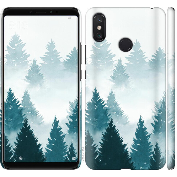 

Чехол на Xiaomi Mi Max 3 Акварельные Елки (04798)