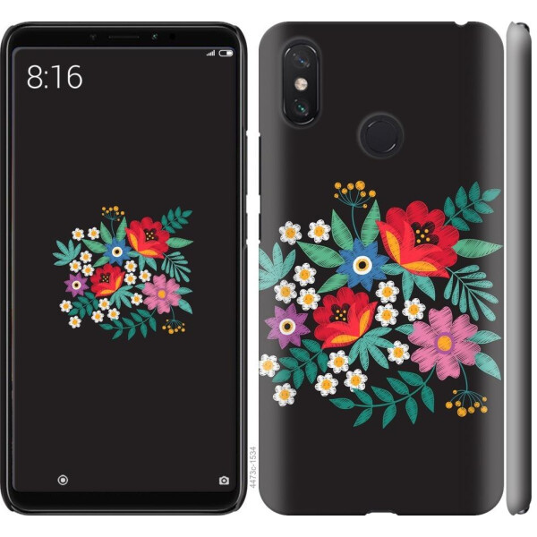 

Чехол на Xiaomi Mi Max 3 Вышитые цветы (04798)