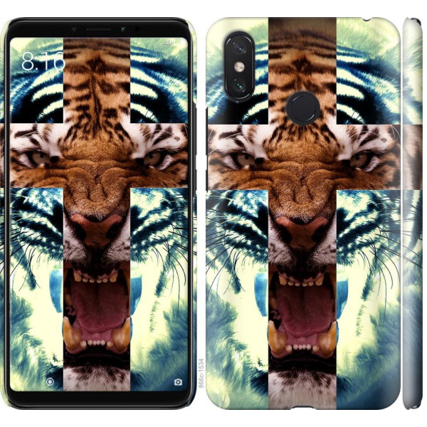 

Чехол на Xiaomi Mi Max 3 Злой тигр (04798)