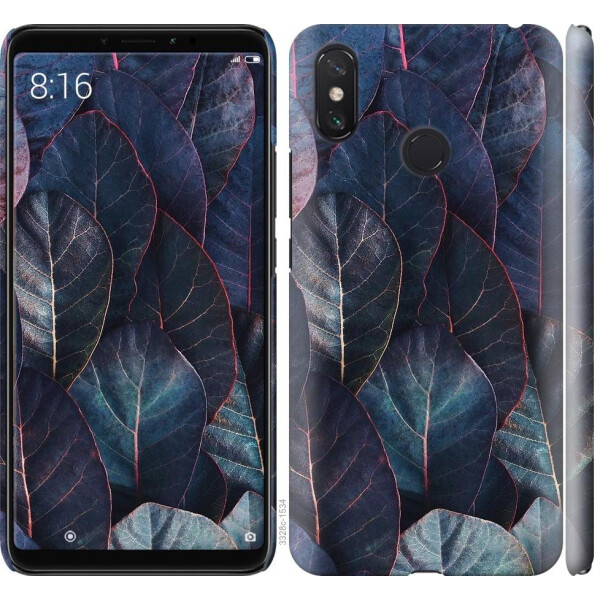 

Чехол на Xiaomi Mi Max 3 Листья v3 (04798)