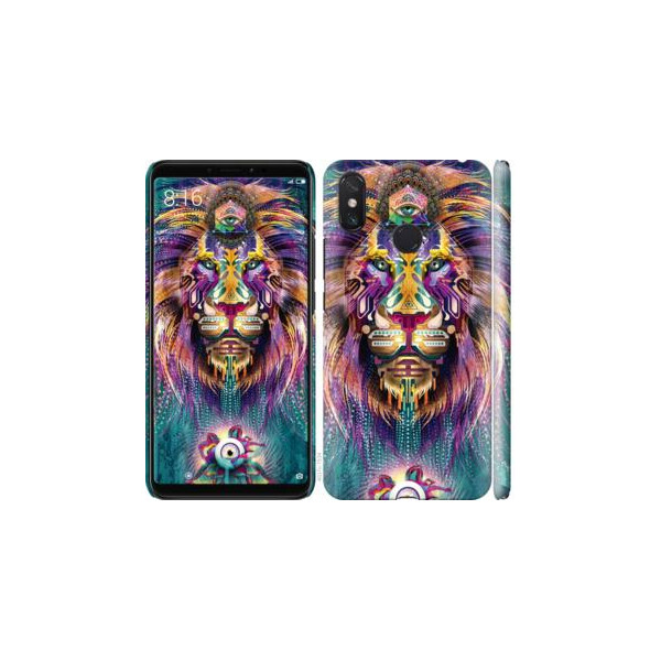 

Чехол на Xiaomi Mi Max 3 Люминесцентный лев (04798)