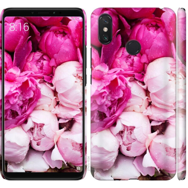 

Чехол на Xiaomi Mi Max 3 Розовые пионы (04798)