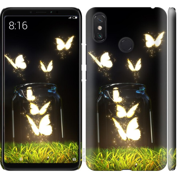 

Чехол на Xiaomi Mi Max 3 Светящиеся бабочки (04798)