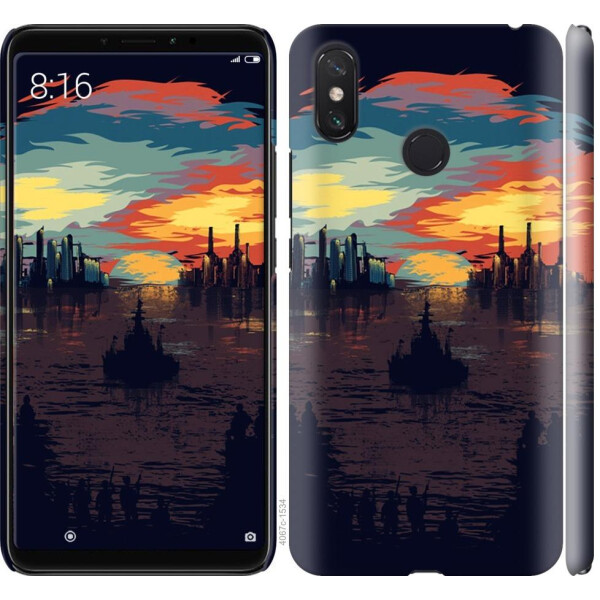 

Чехол на Xiaomi Mi Max 3 Череп-абстракция (04798)