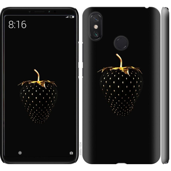 

Чехол на Xiaomi Mi Max 3 Черная клубника (04798)