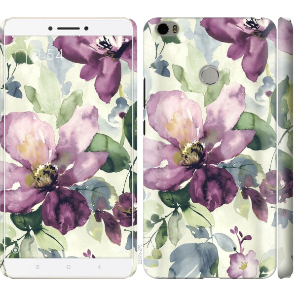 

Чехол на Xiaomi Mi Max Цветы акварелью (04798)