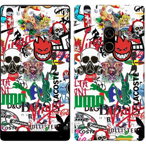 

Чехол на Xiaomi Mi MiX 2 Many different logos (04798)