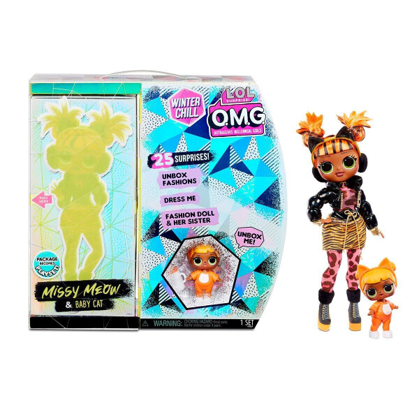

Игровой набор с куклой серии "OMG Winter Chill" - Леди-Китти (6900006562196)