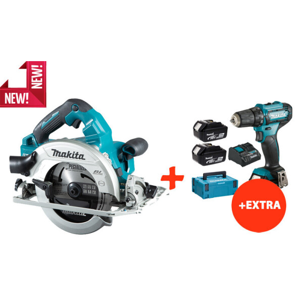 

Аккумуляторная циркулярная пила Makita DHS782Z+Makita DF333DNX10+акк.12V 2Ah+2 акк.18V 5Ah+з/у+Makpac