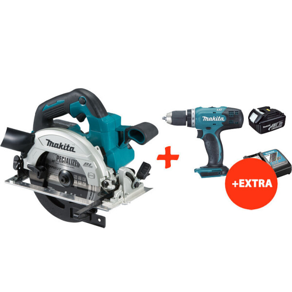 

Аккумуляторная дисковая пила Makita DHS660Z+аккумуляторная дрель-шуруповерт Makita DDF453RFX7 (DHS660RFX7)