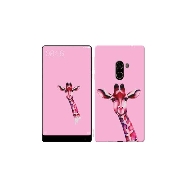 

Чехол на Xiaomi Mi MiX 2 Розовая жирафа (04798)