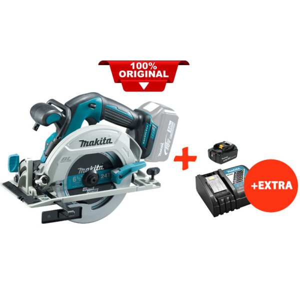 

Аккумуляторная дисковая пила Makita DHS680Z+акк.18V 5 Ah+быстрозарядное ЗУ+MakPac (DHS680RT)