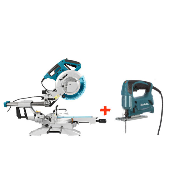 

Торцовочная пила Makita LS1018LN+электролобзик Makita 4329 (LS1018LNSET2)