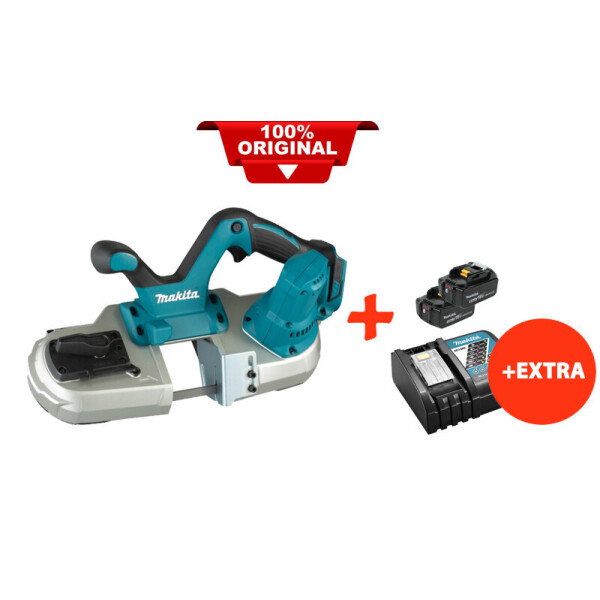 

Аккумуляторная ленточная пила Makita DPB182Z+2 акк.18V 5 Ah+быстрозарядное ЗУ (DPB182RT2)