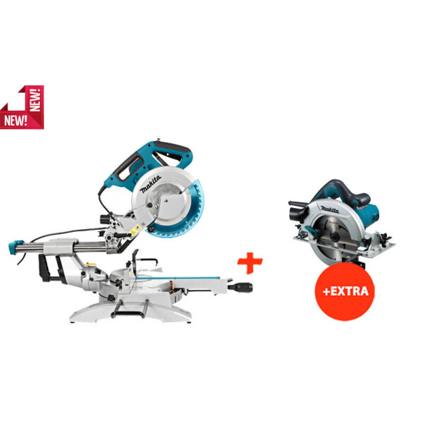 

Торцовочная пила Makita LS1018LN+дисковая пила Makita HS7601 (LS1018LNSET4)