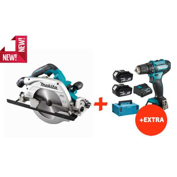 

Аккумуляторная бесщеточная дисковая пила Makita DHS900Z+Makita DF333DNX10+акк.12V 2Ah+2 акк.18V 5Ah+з/у+Makpac