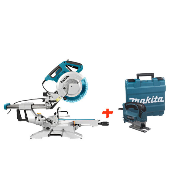 

Торцовочная пила Makita LS1018LN+электролобзик Makita JV0600K (LS1018LNSET2/1)