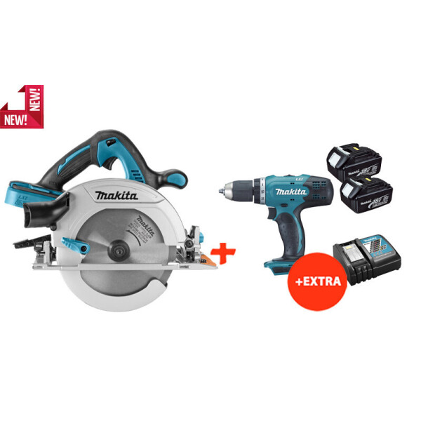 

Аккумуляторная дисковая пила Makita DHS710Z+аккумуляторная дрель-шуруповерт Makita DDF453RFX7 (DHS710RF2X)