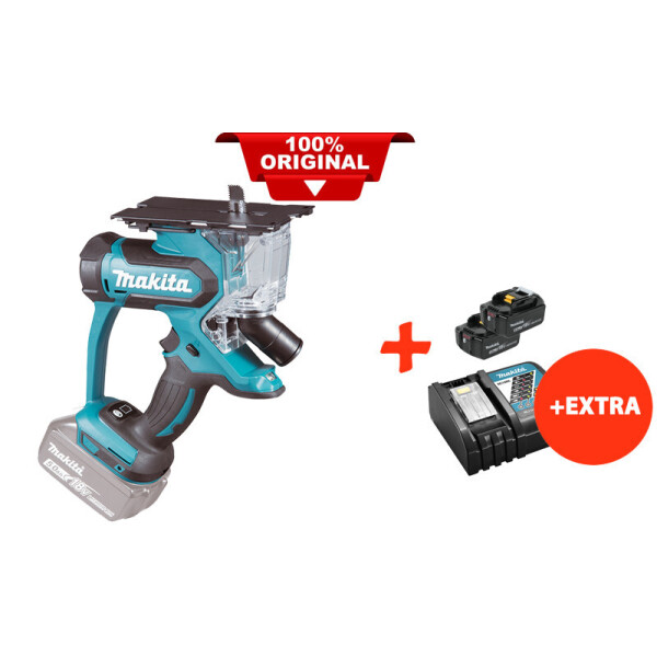 

Аккумуляторная пила для гипсокартона Makita DSD180Z+2 акк.18V 5 Ah+быстрозарядное ЗУ (DSD180RT2)