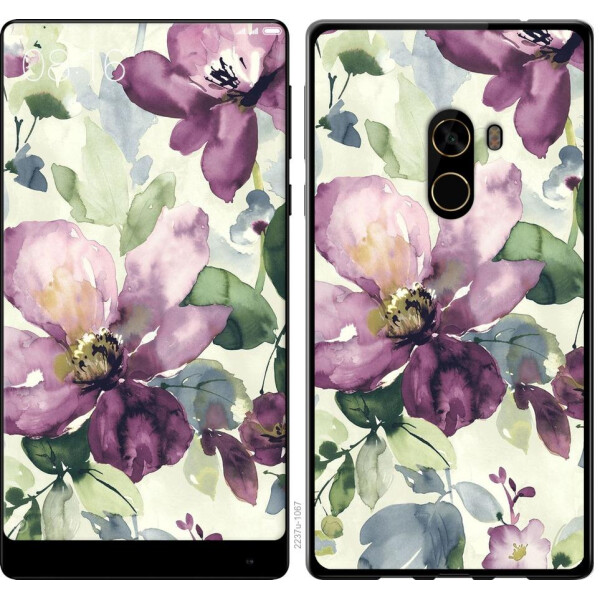 

Чехол на Xiaomi Mi MiX 2 Цветы акварелью (04798)