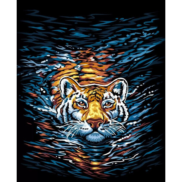 

Картина по номерам Тигр Danko Toys 40x40 см