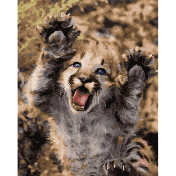 

Картина по номерам Львёнок Brushme 40x50 см