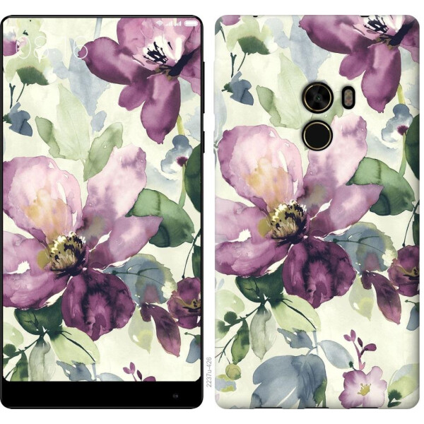 

Чехол на Xiaomi Mi MiX Цветы акварелью (04798)