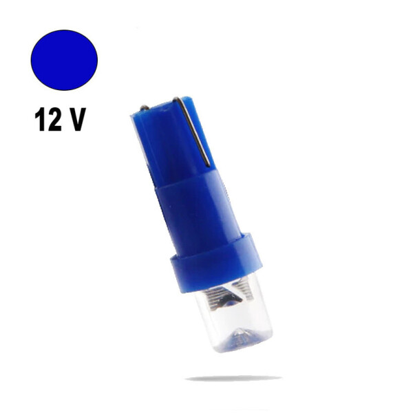 

Автолампа Terra T5 W2x4.6d, 1 LED, синий, 12V, клиновидная линза