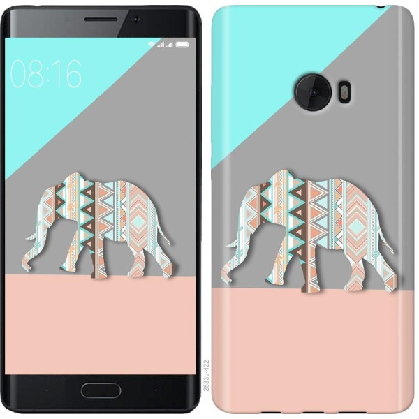 

Чехол на Xiaomi Mi Note 2 Узорчатый слон (04798)