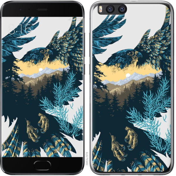 

Чехол на Xiaomi Mi Note 3 Арт-орел на фоне природы (04798)