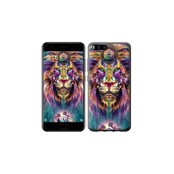 

Чехол на Xiaomi Mi Note 3 Люминесцентный лев (04798)