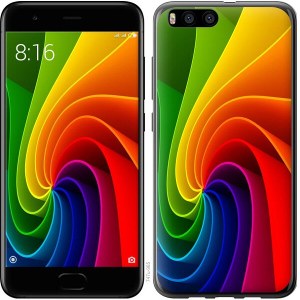 

Чехол на Xiaomi Mi Note 3 Радужный вихрь (04798)