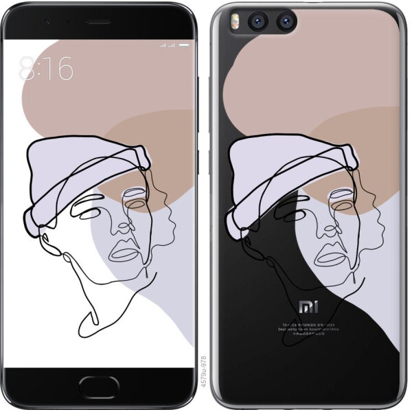

Чехол на Xiaomi Mi Note 3 Силуэт (04798)
